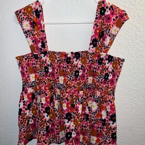 Floral Smocked Women's Top